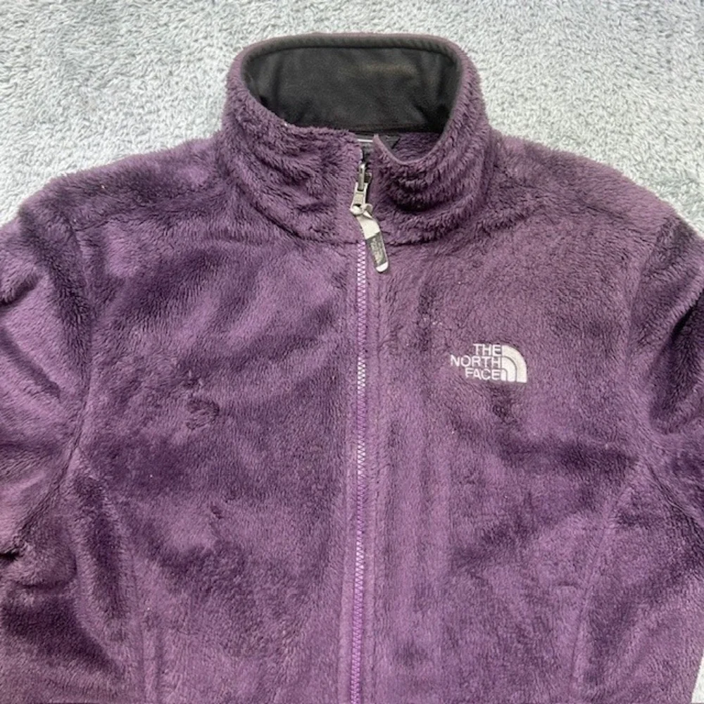 The North Face Osito Fleece‎ Jacket Women's M Purple Full Zip Deep Pile